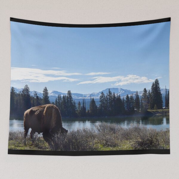 Item preview, Grazing buffalo  designed and sold by WaynesCave.