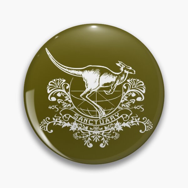 Item preview, Kangaroo Sanctuary Crest - white designed and sold by 40degreesSouth.