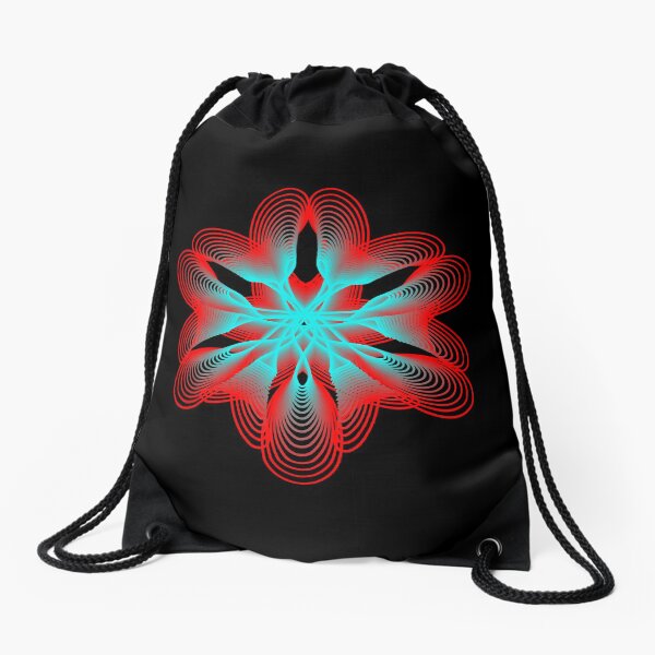 Spirograph with Red and Blue Drawstring Bag