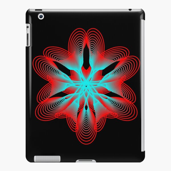 Spirograph with Red and Blue iPad Snap Case