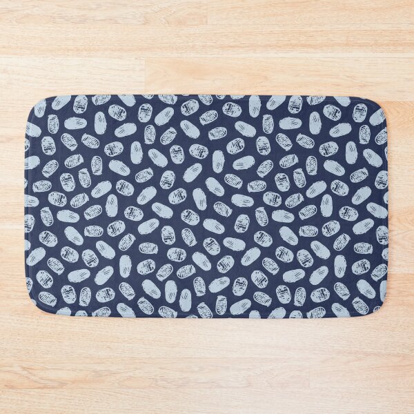 Item preview, Blue Dinosaur Eggs Pen Sketch Polka Dot Seamless Pattern designed and sold by jamiesoondesign.