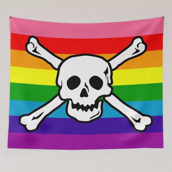 Item preview, Gay Pirate Pride (Gilbert Baker Flag) designed and sold by hiboux69.