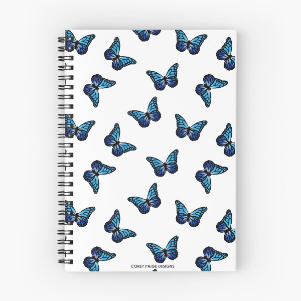 Item preview, Blue Butterflies - White designed and sold by Corey Paige Designs.