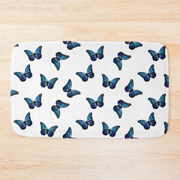 Item preview, Blue Butterflies - White designed and sold by Corey Paige Designs.