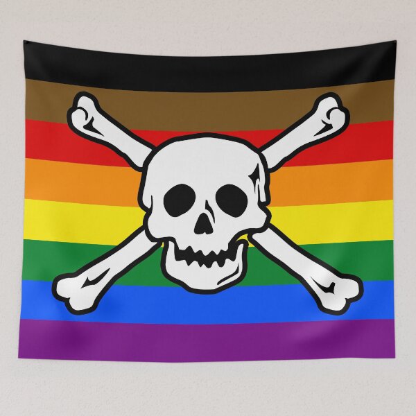 Item preview, Gay Pirate Pride (Philadelphia/QPOC Flag) designed and sold by hiboux69.