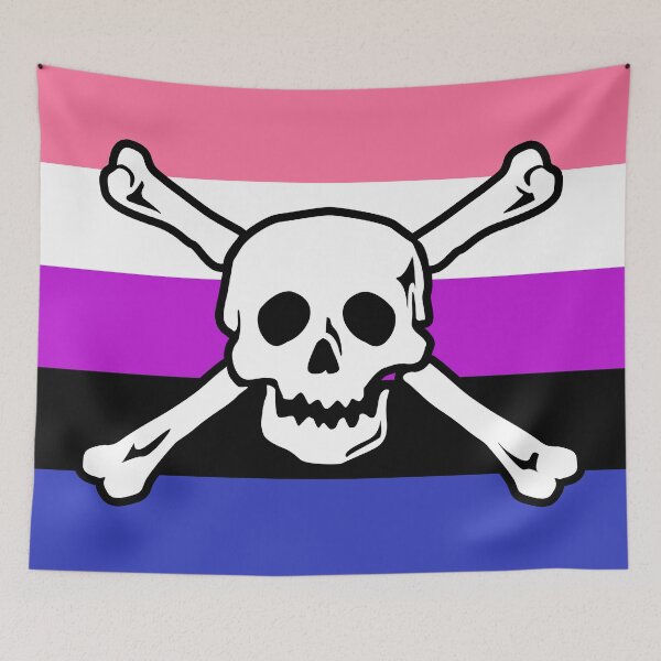 Item preview, Genderfluid Pirate Pride designed and sold by hiboux69.