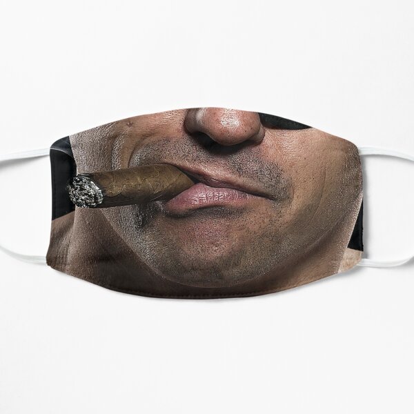 Be a man, smoke a cigar Flat Mask