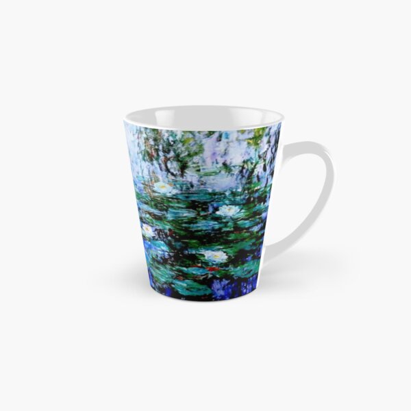 “Nymphéas Bleus” by Claude Monet - 'Blue Water Lilies' Tall Mug
