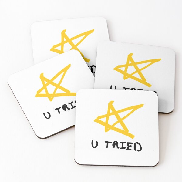 Item preview, U Tried Gold Star designed and sold by FrockUp.