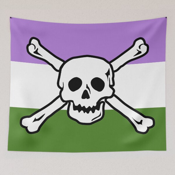 Item preview, Genderqueer Pirate Pride designed and sold by hiboux69.