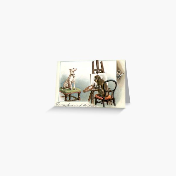 Victorian Christmas Oddity Greeting Card
