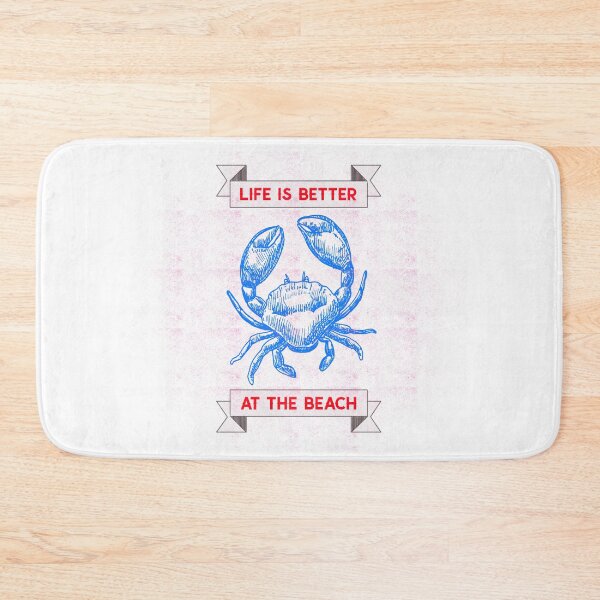 Item preview, Beachy Blue Crab, "Life is Better at the Beach" designed and sold by tepalistings.