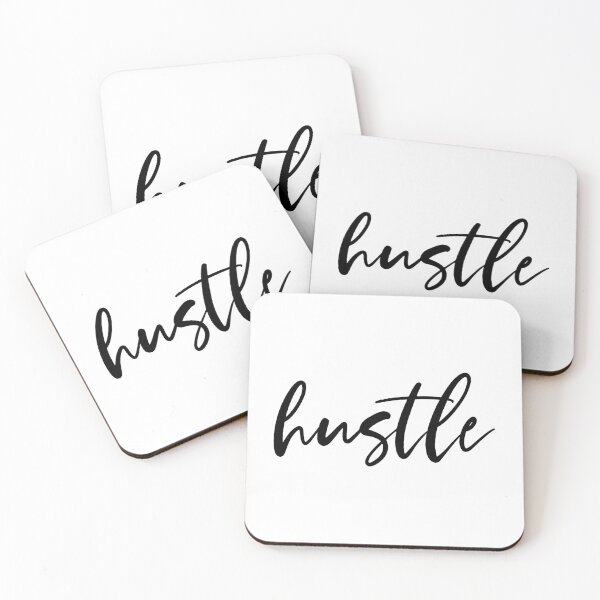 Item preview, Hustle Motivational Quote Typography designed and sold by maniacfitness.