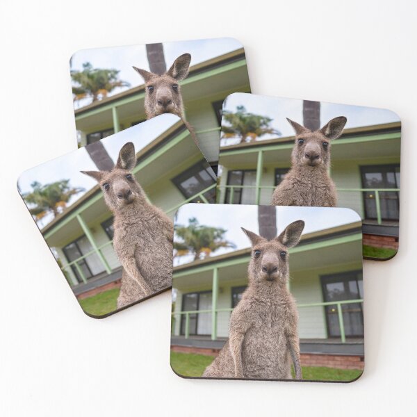 Item preview, Kangaroo in Rural Australian Outback designed and sold by kaffekatten.