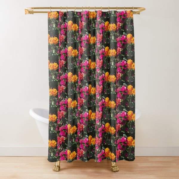 Happy Flowers Shower Curtain