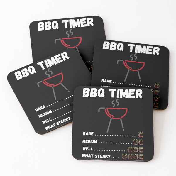 Item preview, BBQ Timer One Two Three Four Beers What Steak? - by Boo-da-chay designed and sold by Boo-da-chay.