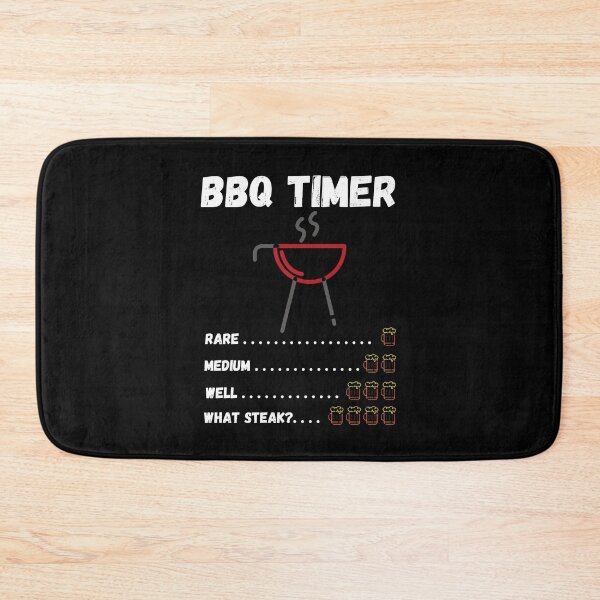 Item preview, BBQ Timer One Two Three Four Beers What Steak? - by Boo-da-chay designed and sold by Boo-da-chay.
