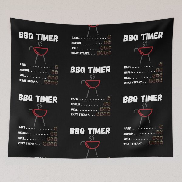 Item preview, BBQ Timer One Two Three Four Beers What Steak? - by Boo-da-chay designed and sold by Boo-da-chay.