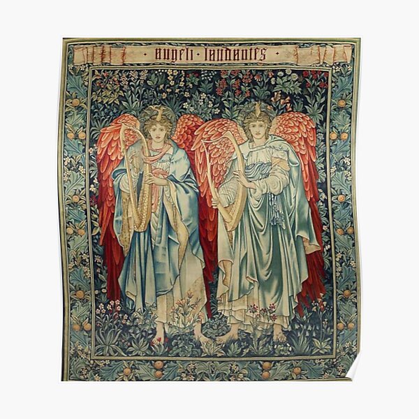 Angeli Laudantes - Edward Burne-Jones Poster