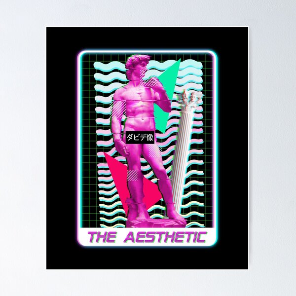 Item preview, The Aesthetic Vaporwave Synthwave Tarot Card designed and sold by ROBO MEGA.