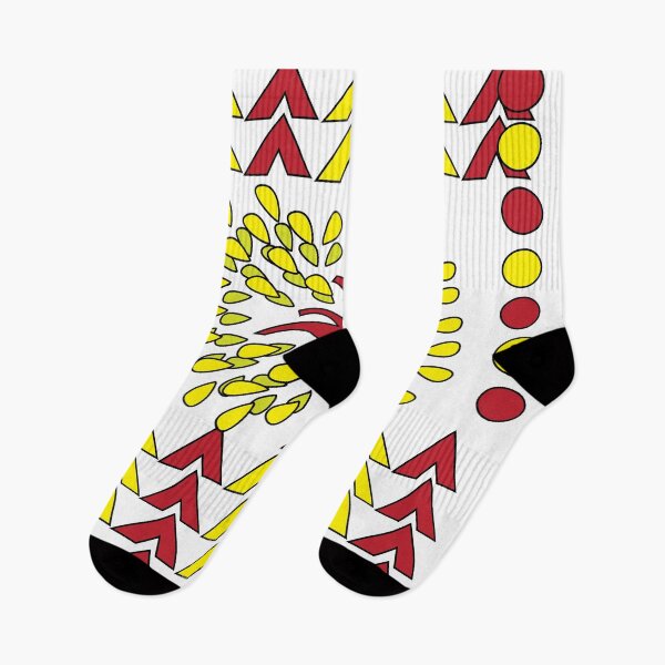Item preview, Red Yellow Abstract Mountain and Green Yellow Banyan Tree designed and sold by Nisha Prabhu.