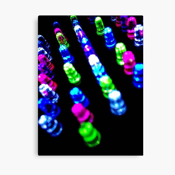 "Colorful LED Lights" Canvas Print for Sale by AestheticNerd15 Redbubble