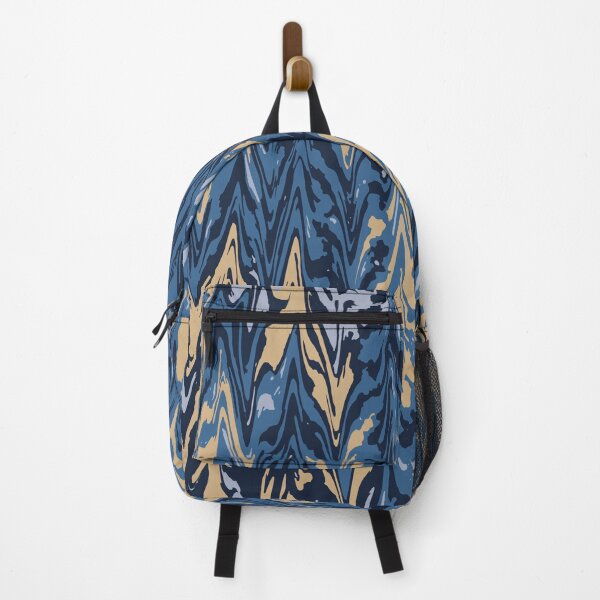 Item preview, Blue Camo Digital Liquify Pattern in Blue, Beige and Black designed and sold by ShopieHome.