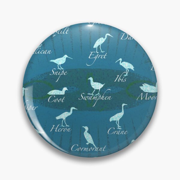 Item preview, Shorebirds Silhouette - blue  designed and sold by 40degreesSouth.