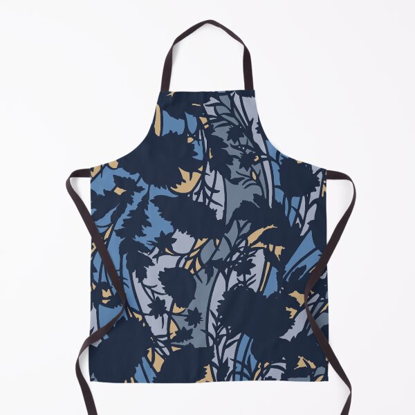 Item preview, Blue Leaves Camouflage Digital Flowers Pattern in Blue and Beige designed and sold by ShopieHome.