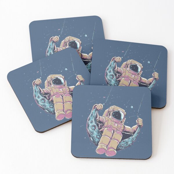 Item preview, Astronaut swinging on the moon designed and sold by HappyPrints405.