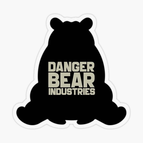 Danger Bear Industries Transparent Sticker