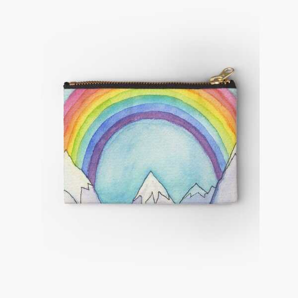 Item preview, Mountains Rainbow Pine Trees Outdoors PNW Art designed and sold by Olga Shvartsur.