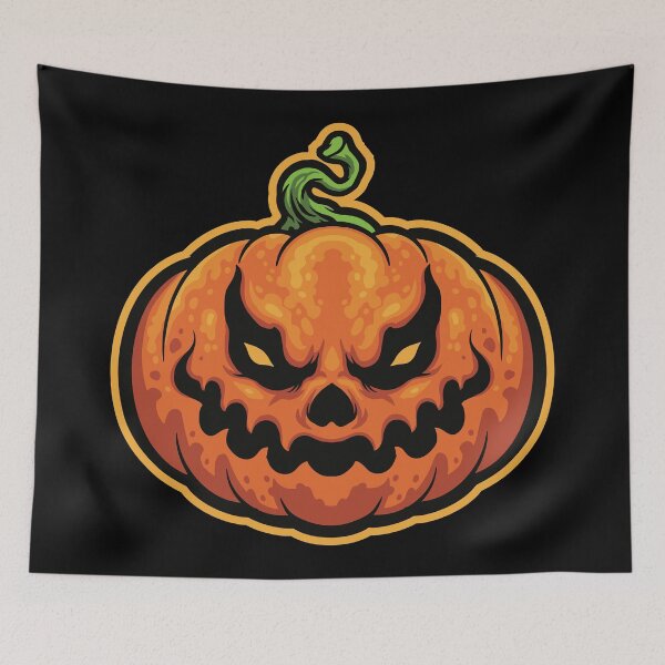 Item preview, Scary Halloween Pumpkin Head designed and sold by Vector Scout Lab.
