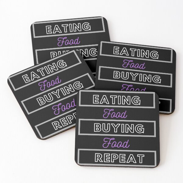 Item preview, Eating food buying food and repeat- funny foodie clothes  designed and sold by Raashii.