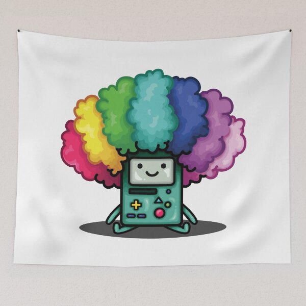 Item preview, BMO with Rainbow Hair designed and sold by TswizzleEG.