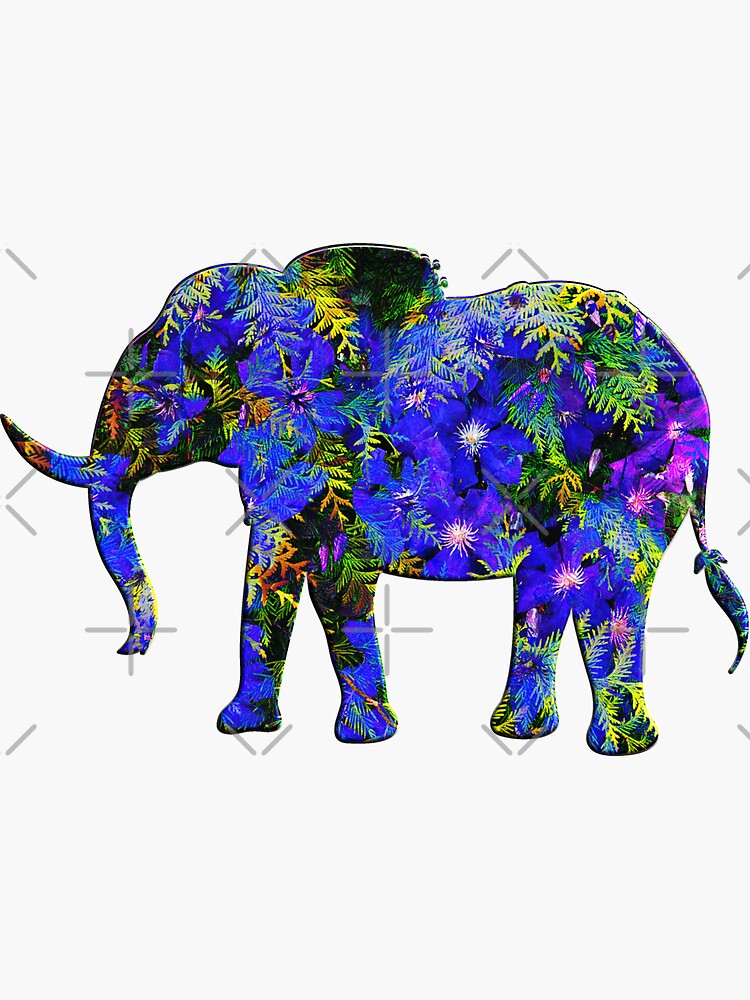 Exotic floral elephant design by planet-eye