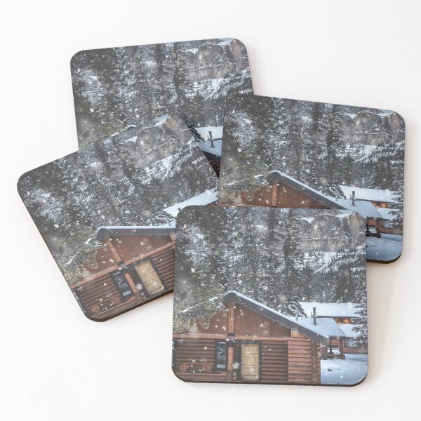 Item preview, Snowy Cabin in the Mountains designed and sold by JDWarren.