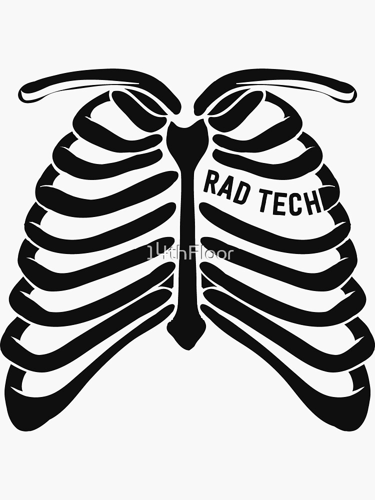"Radiologist Gifts For Men Radiology Rad Tech Skeleton XRay" Sticker