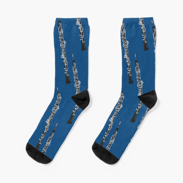 Oboe on blue Socks