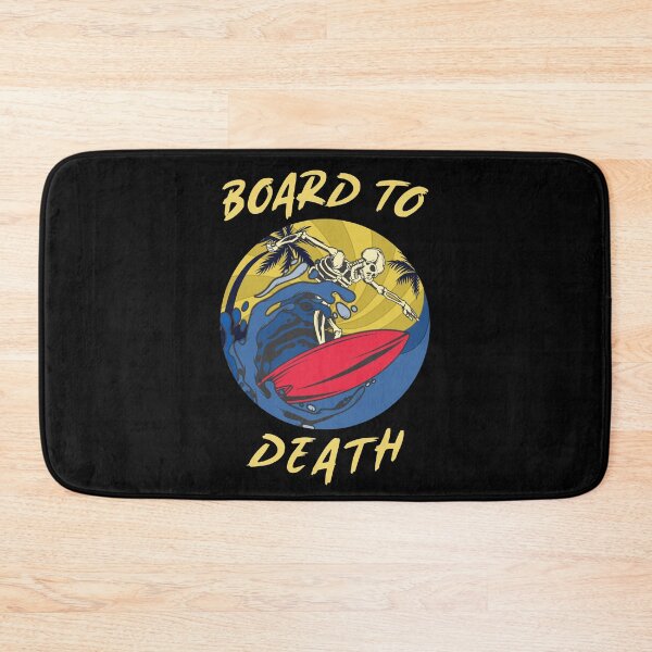 Item preview, Surfer surf skeleton. Board to death. Halloween tshirt, cheap halloween costume. cool surf print designed and sold by HaychGee.