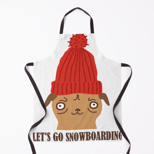 Item preview, Let's Go Snowdoarding Cute Winter Dog, Winter Holidays gift idea for partner designed and sold by Artysneak.