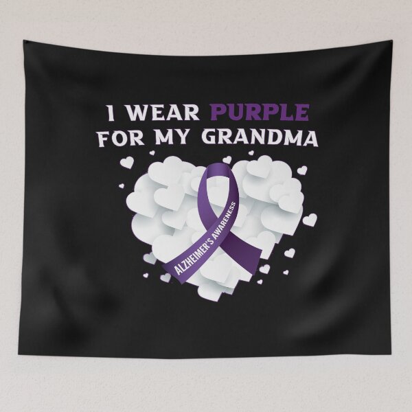Item preview, I Wear Purple For My Grandma Support Awareness T-Shirt T-Shirt designed and sold by bestdesigns2020.