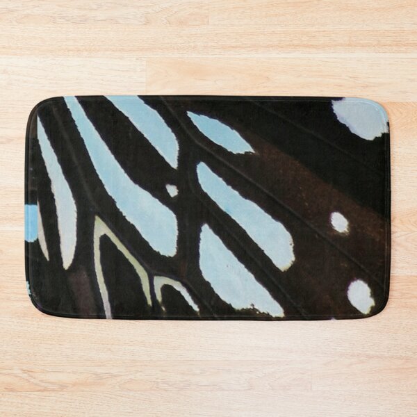 Item preview, Chic black and Blue Butterfly wing  comforter and shower curtain designed and sold by hausofbutterfly.