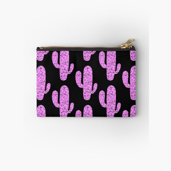 Item preview, Pink leopard cactus in black background designed and sold by mea1007.