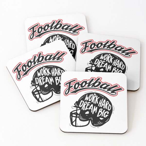 Item preview, Football Work Hard, Dream Big, With Football Helmet designed and sold by 4AllTimes.