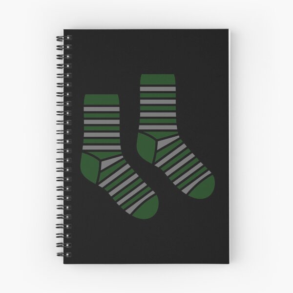 Item preview, Cute Magical Green and Ash Socks designed and sold by fantasy-bubble.