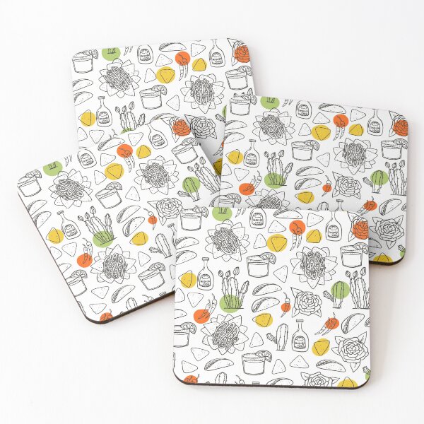 Item preview, Mexican food pattern (+colors) designed and sold by HelgaScand.