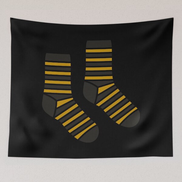 Item preview, Cute Magical Black and Yellow Socks designed and sold by fantasy-bubble.