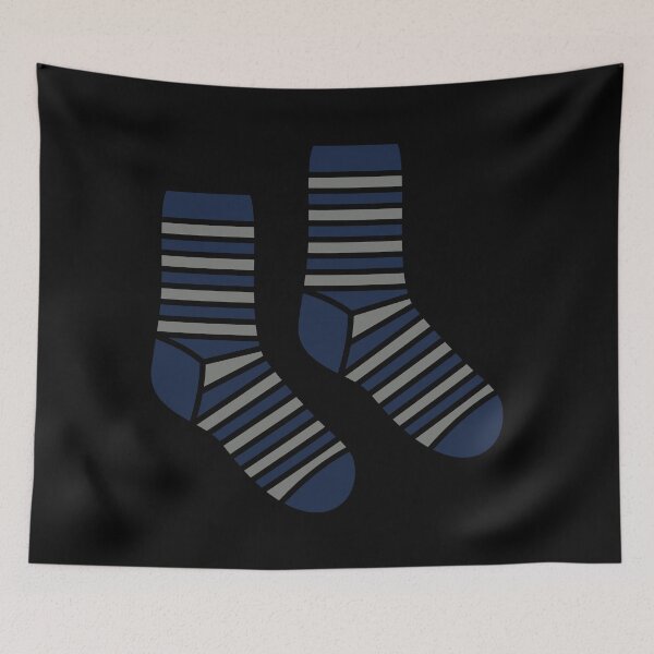 Item preview, Cute Magical Blue and Ash Socks designed and sold by fantasy-bubble.