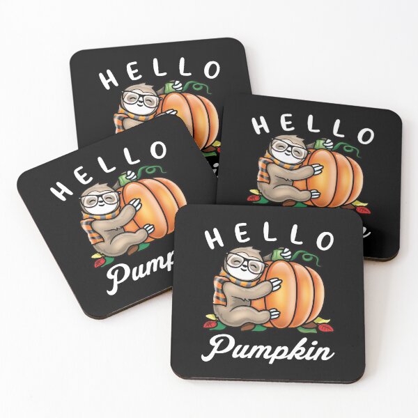 Item preview, Hello Pumpkin - Cute Fall Sloth Autumn Leaves Foliage designed and sold by pablomendoza.